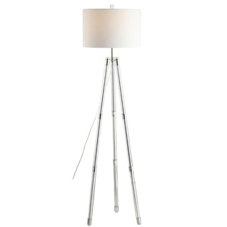 Arliss 60" Surveyor's Tripod Metal/Crystal LED Floor Lamp - JONATHAN Y
