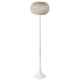 Jaemin 58" Modern Coastal Faux Rattan Integrated Indoor/Outdoor LED Solar Powered Floor Lamp