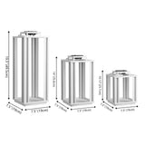 Leland Modern Industrial Integrated Indoor/Outdoor LED Solar Powered Lanterns