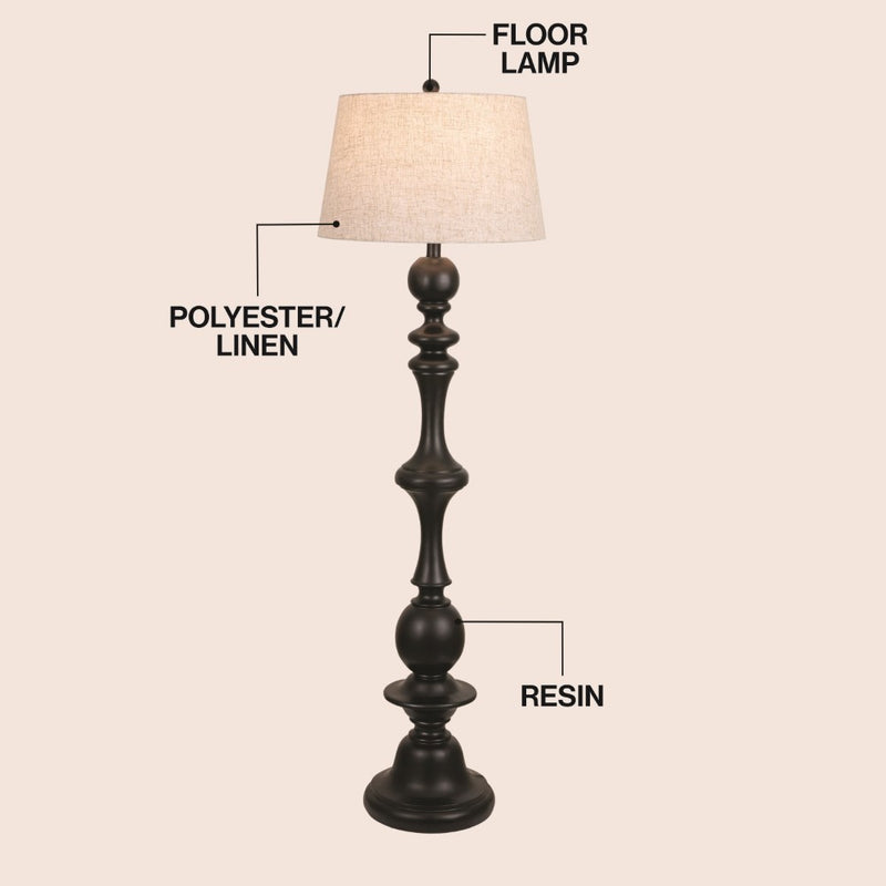 Taylor 67" Resin LED Floor Lamp