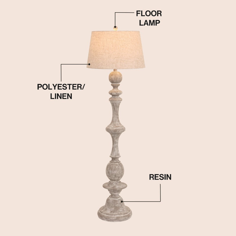 Taylor 67" Resin LED Floor Lamp