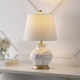 Holly 20.5" Marbleized Ceramic LED Table Lamp