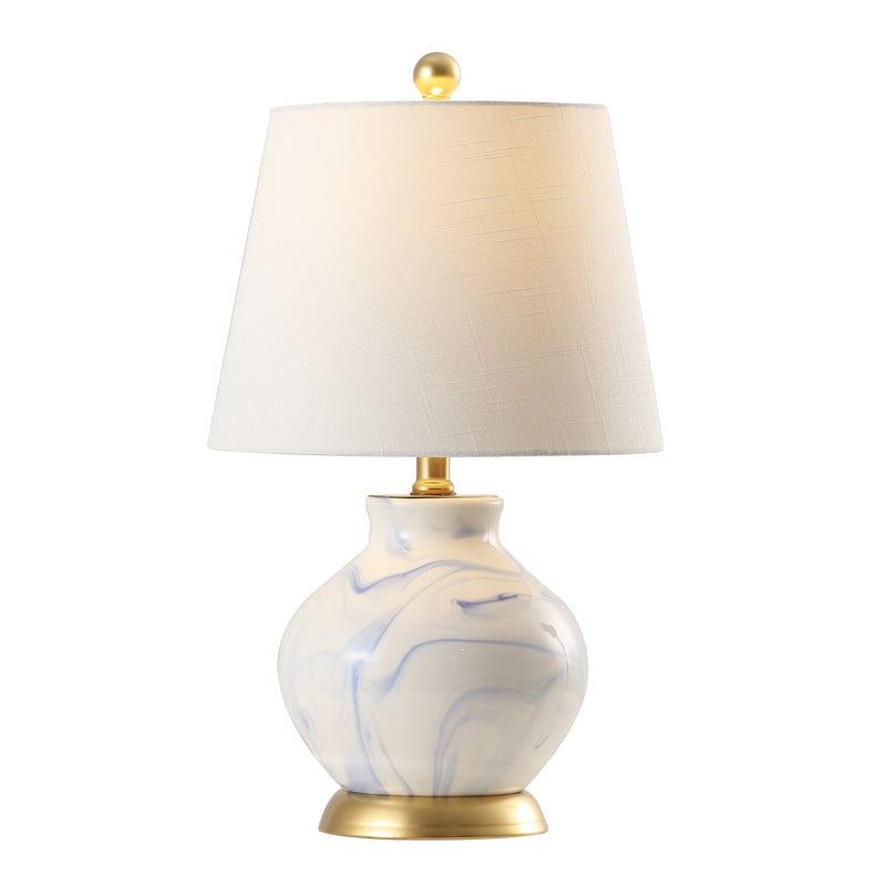Holly 20.5" Marbleized Ceramic LED Table Lamp