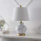 Holly 20.5" Marbleized Ceramic LED Table Lamp