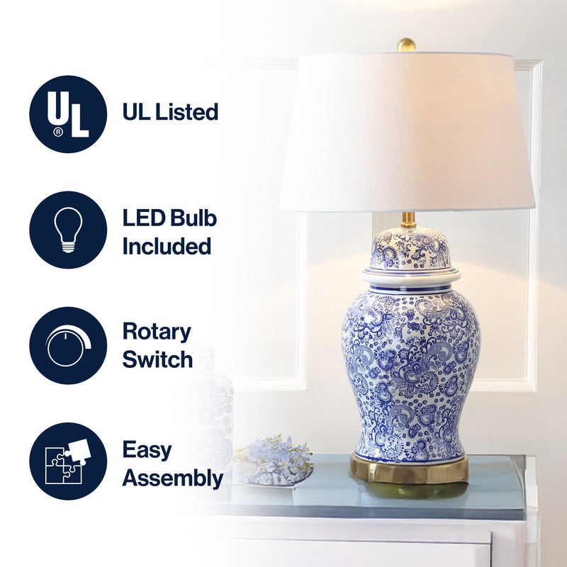 Ellis 29.5" Ceramic LED Table Lamp