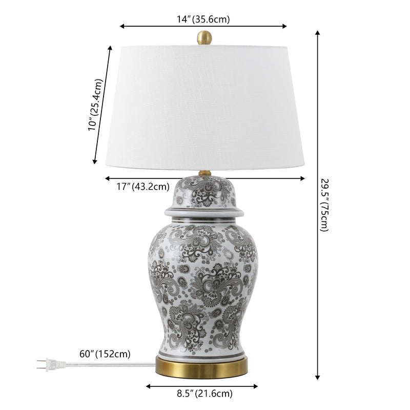 Ellis 29.5" Ceramic LED Table Lamp