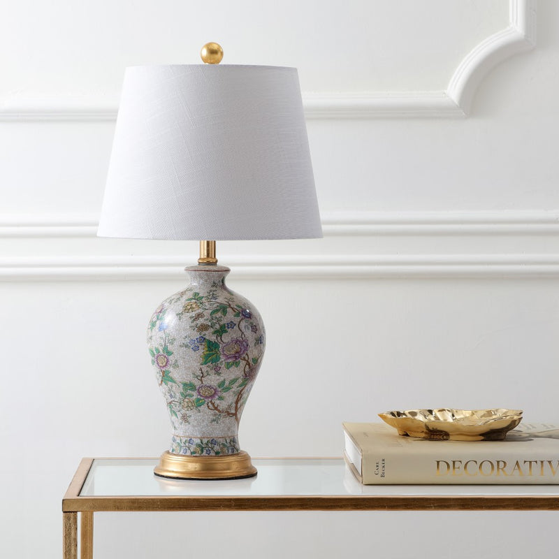 Grace 24" Floral LED Table Lamp - JONATHAN Y