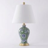 Grace 24" Floral LED Table Lamp Green/White – OFF