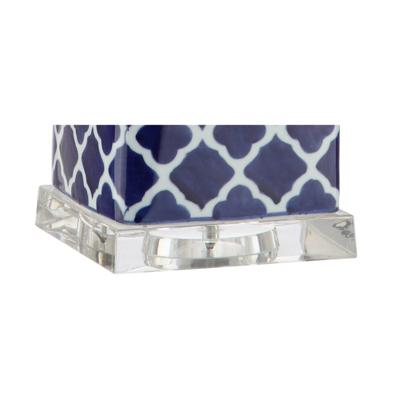 Clarke 23" Chinoiserie LED Table Lamp - JONATHAN Y