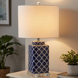 Clarke 23" Chinoiserie LED Table Lamp Blue/White – MAIN-ROOM