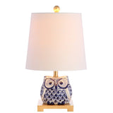 Justina 16" Ceramic Mini LED Table Lamp - JONATHAN Y
