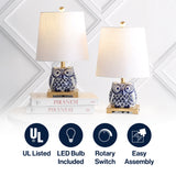 Justina 16" Ceramic Mini LED Table Lamp