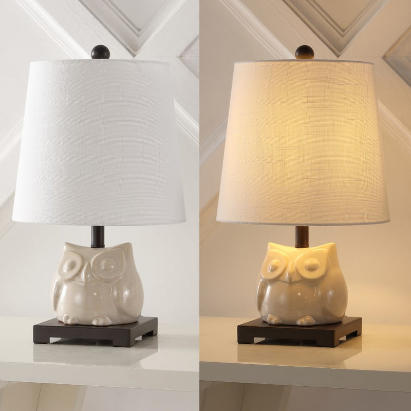 Justina 16" Ceramic Mini LED Table Lamp - JONATHAN Y