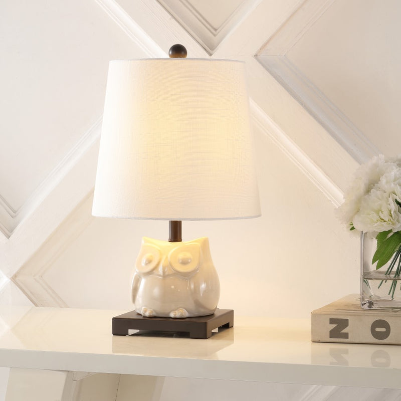 Justina 16" Ceramic Mini LED Table Lamp - JONATHAN Y