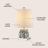 Justina 16" Ceramic Mini LED Table Lamp