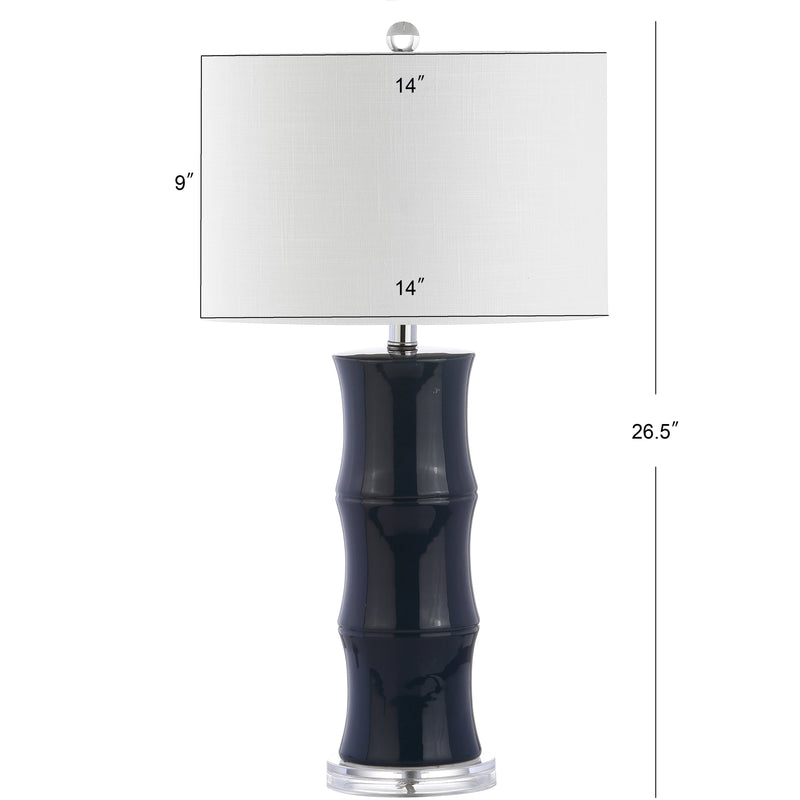 Tiki 26.5" Ceramic LED Table Lamp - JONATHAN Y