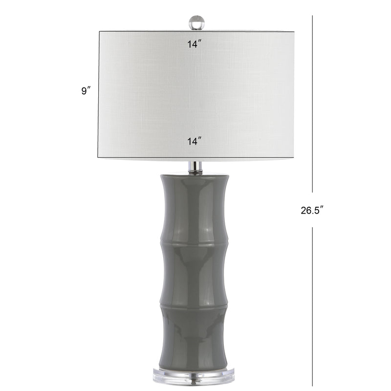 Tiki 26.5" Ceramic LED Table Lamp - JONATHAN Y