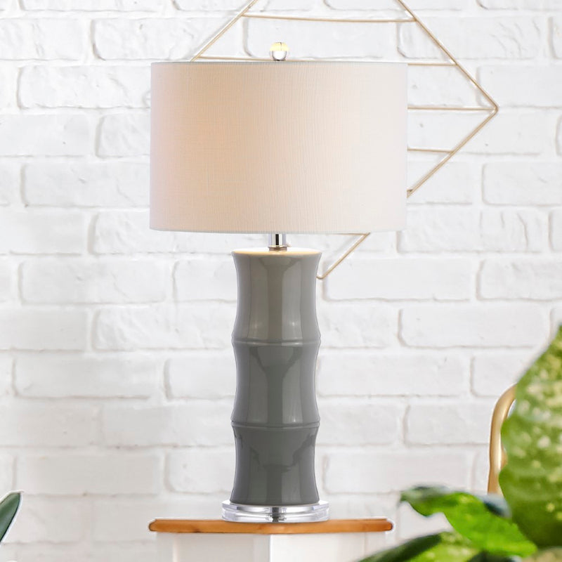 Tiki 26.5" Ceramic LED Table Lamp - JONATHAN Y