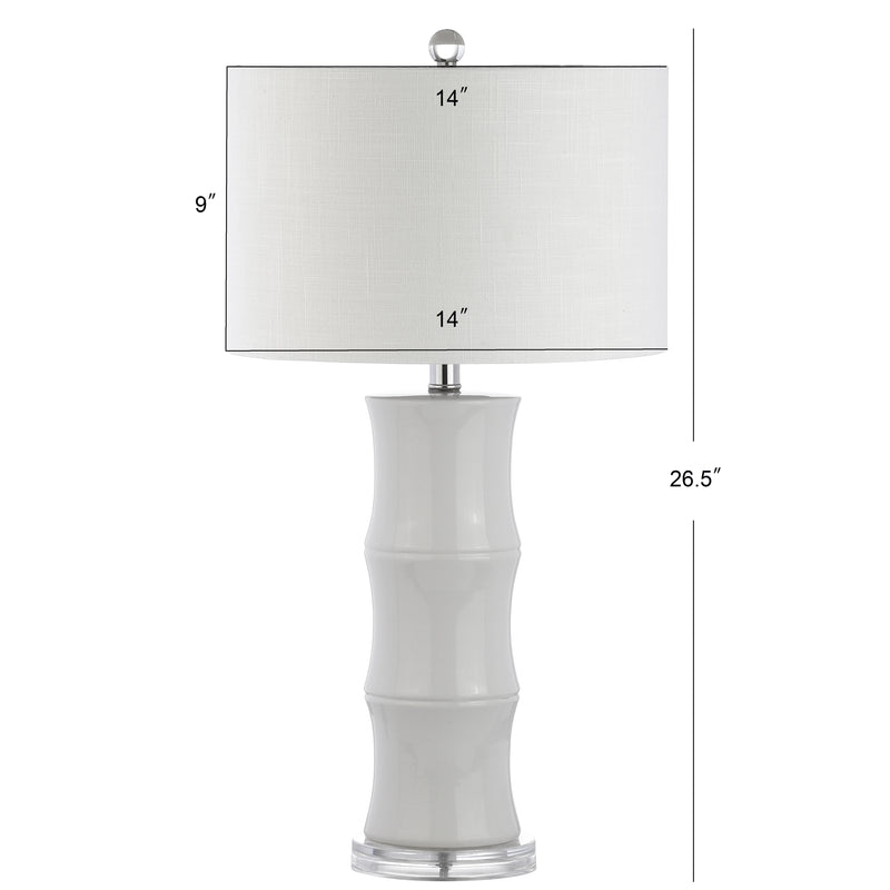 Tiki 26.5" Ceramic LED Table Lamp - JONATHAN Y