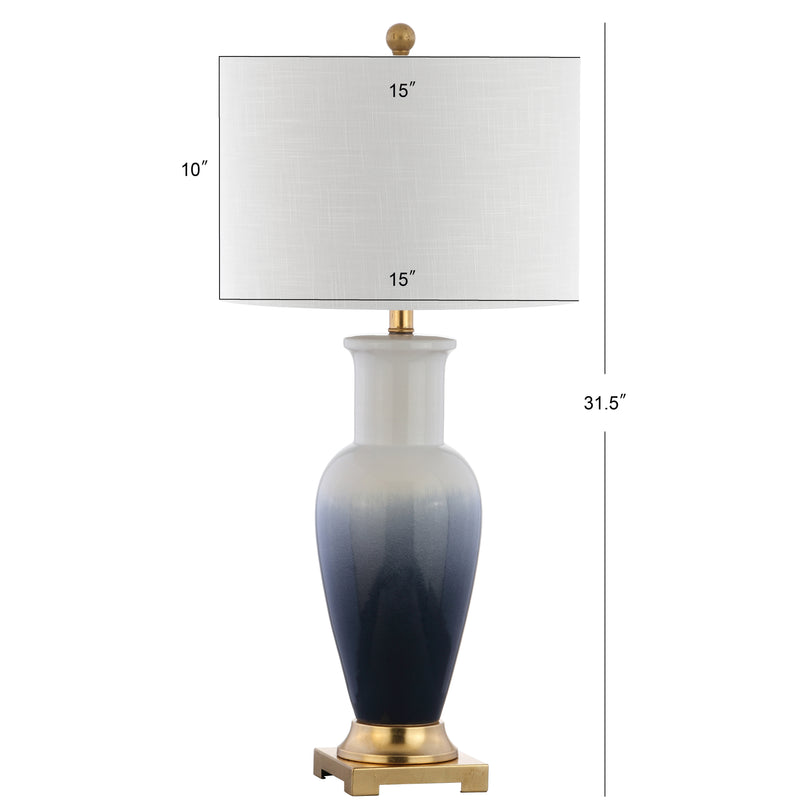 Dip Dye 31.5" Ceramic LED Table Lamp - JONATHAN Y