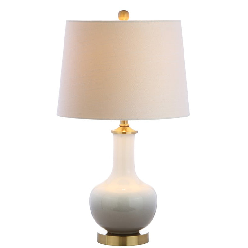 Gradient 25" Ceramic/Brass LED Table Lamp - JONATHAN Y