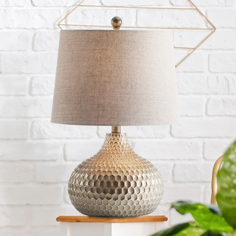 Bates 22" Honeycomb LED Table Lamp - JONATHAN Y