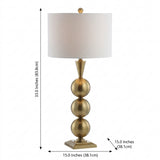 Mackenzie 33" Metal LED Table Lamp Brass – DIM