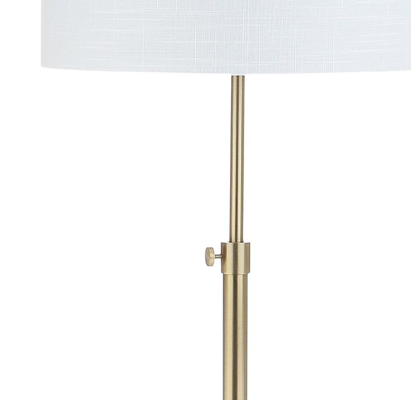 June 65" Adjustable Metal/Marble LED Floor Lamp