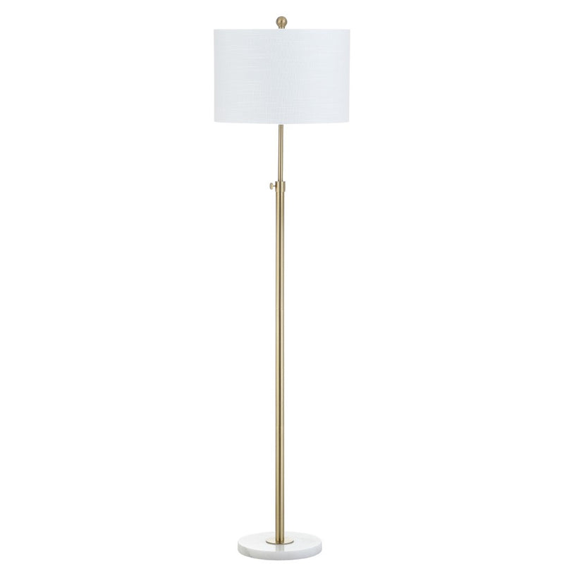 June 65" Adjustable Metal/Marble LED Floor Lamp