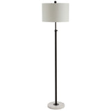 June 65" Adjustable Metal/Marble LED Floor Lamp
