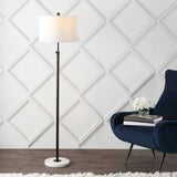 June 65" Adjustable Metal/Marble LED Floor Lamp