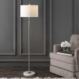 June 65" Adjustable Metal/Marble LED Floor Lamp