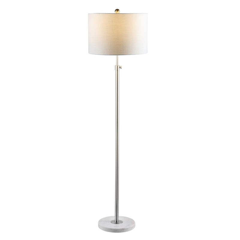June 65" Adjustable Metal/Marble LED Floor Lamp