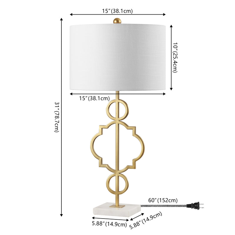 July 31" Metal LED Table Lamp