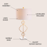 July 31" Metal LED Table Lamp