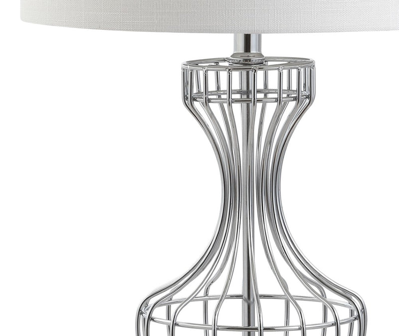 Honore 28" Metal Wire Frame LED Table Lamp - JONATHAN Y