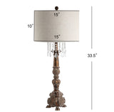 Carlisle 33.5" Resin/Acrylic LED Table Lamp - JONATHAN Y