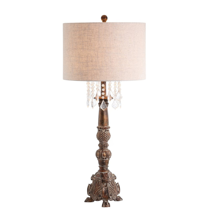 Carlisle 33.5" Resin/Acrylic LED Table Lamp - JONATHAN Y