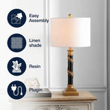 Camilla 28.5" Resin LED Table Lamp Antique Gold/Black – ICONS