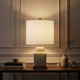 Cleo 21.5" Ceramic/Metal Ginger Jar LED Table Lamp Yellow/White – AI-ON