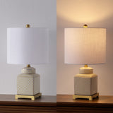 Cleo 21.5" Ceramic/Metal Ginger Jar LED Table Lamp