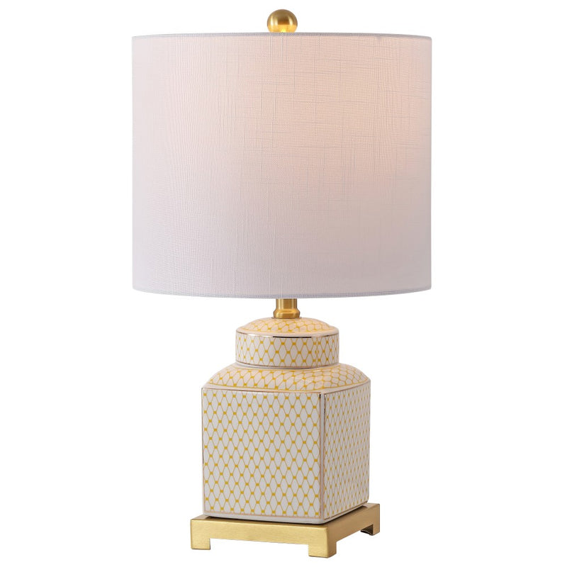 Cleo 21.5" Ceramic/Metal Ginger Jar LED Table Lamp