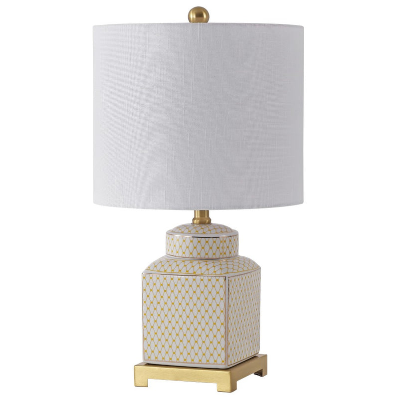 Cleo 21.5" Ceramic/Metal Ginger Jar LED Table Lamp