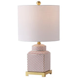 Cleo 21.5" Ceramic/Metal Ginger Jar LED Table Lamp