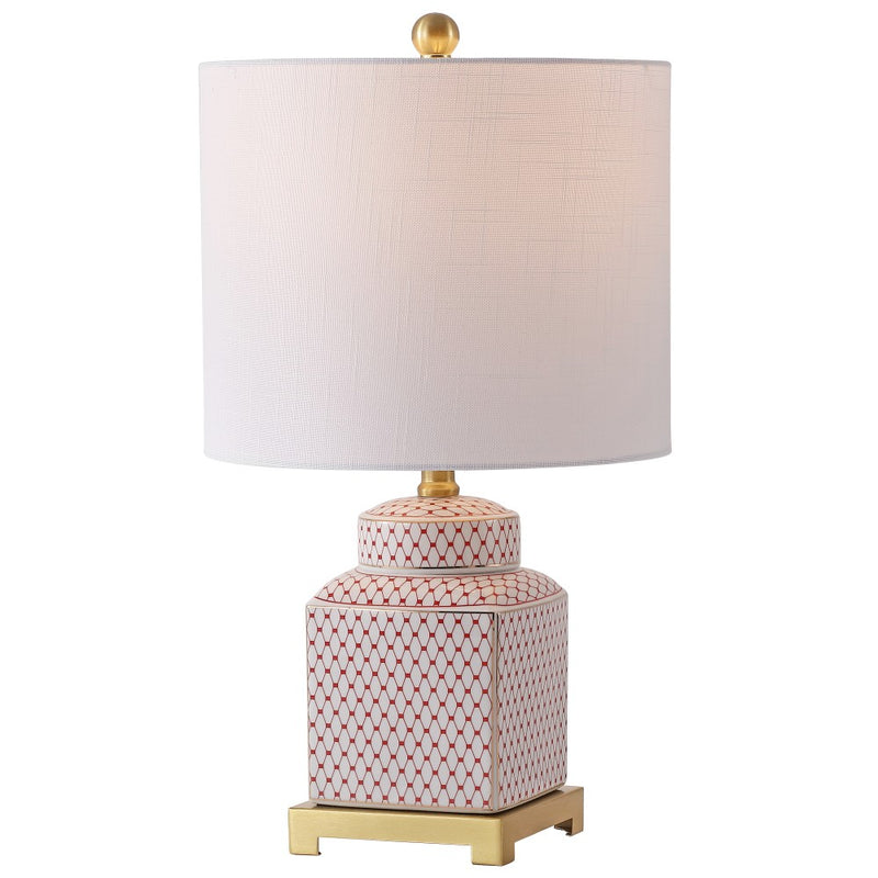 Cleo 21.5" Ceramic/Metal Ginger Jar LED Table Lamp