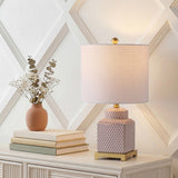 Cleo 21.5" Ceramic/Metal Ginger Jar LED Table Lamp