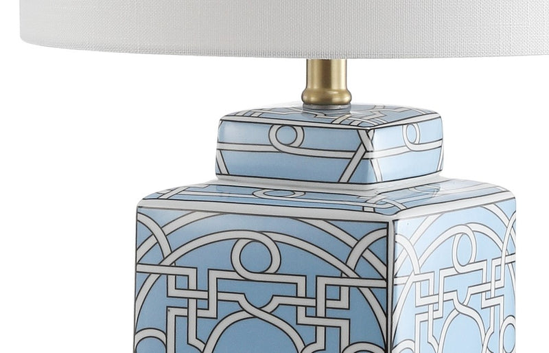 Catherine 22" Ceramic/Metal Ginger Jar LED Table Lamp - JONATHAN Y