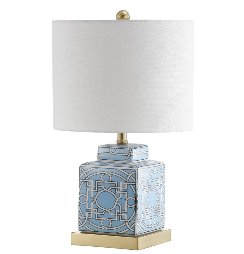 Catherine 22" Ceramic/Metal Ginger Jar LED Table Lamp - JONATHAN Y