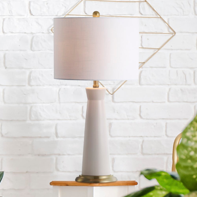 Hartley 29" Ceramic Column LED Table Lamp - JONATHAN Y