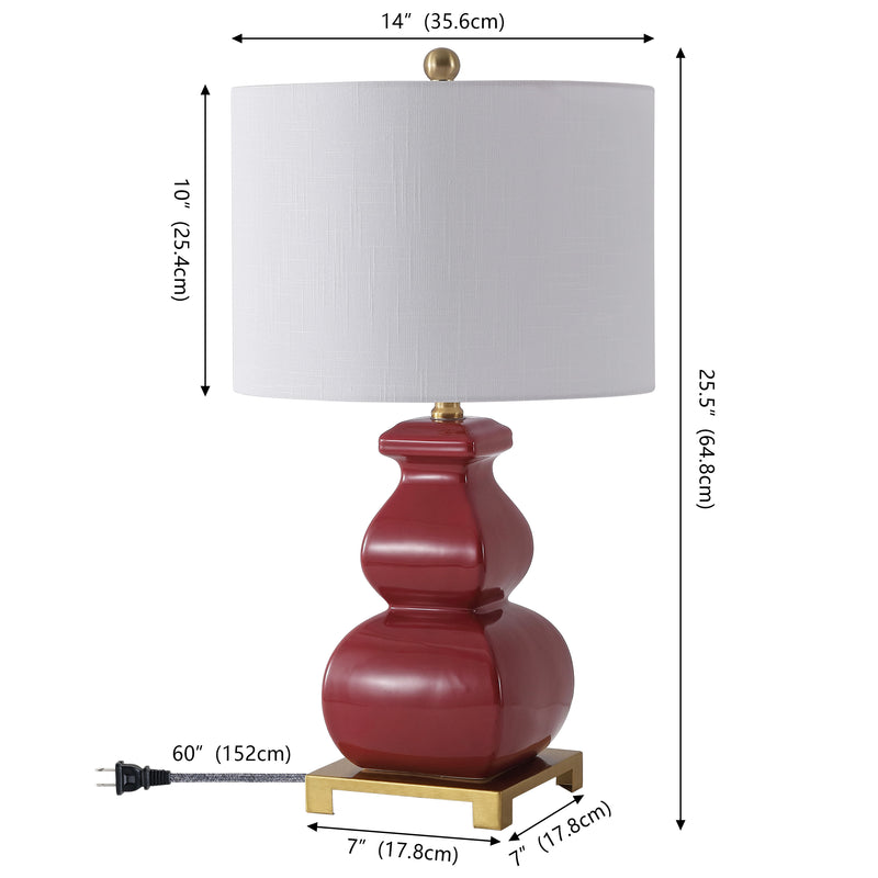Vienna 25.5" Ceramic LED Table Lamp